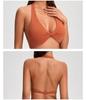 European & American V-neck Halter Backless Wire-free Sports Bra YG-1005