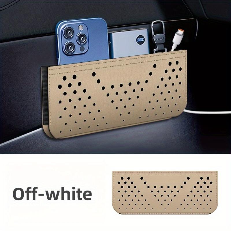 1pc Car Dashboard Organizer, Faux Leather Adhesive Multifunctional Storage Pouch, Vehicle Cup Holder with Phone, Card, Key, Glasses Holder