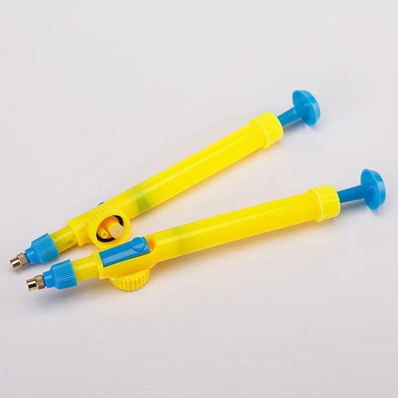 Randomly Select One In Blue and Red Manual High Pressure Air Pump Manual Sprayer Adjustable Drink Bottle Spray Head Nozzle Garde