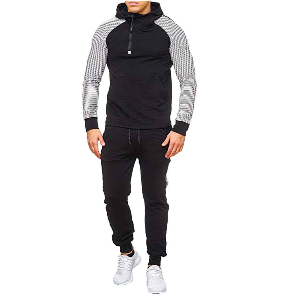 

(SU)Мужская осенняя толстовка с принтом на молнии, верхние брюки, комплекты, спортивный костюм, спортивный костюм