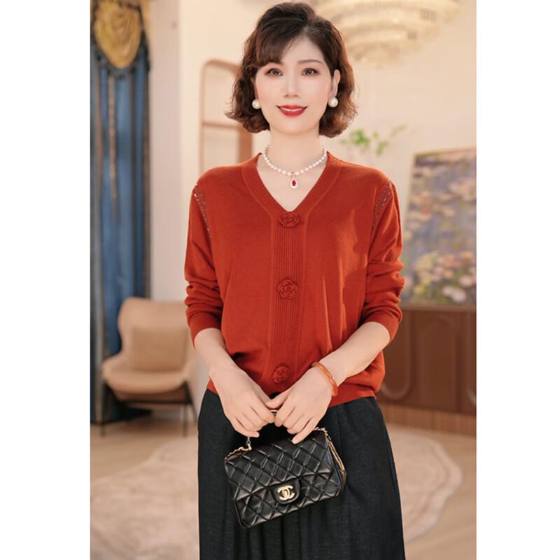 

Jianhu Mid-Aged Women s Pullover Sweater L