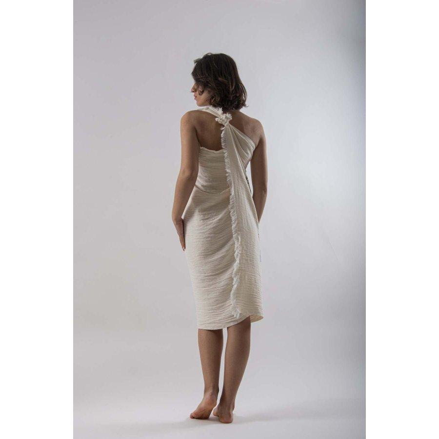 100% Cotton 90 X 180 Cm Multipurpose Muslin Peshtamal Fine Woven Towel / Pareo / Shawl