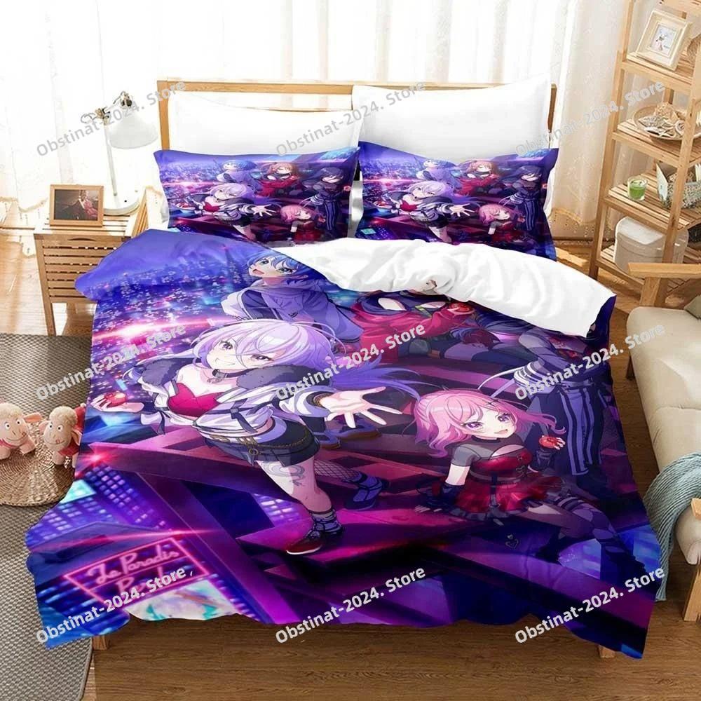 3D Print Anime Kawaii Girl World Dai Star Bedding Set Printed Duvet Cover Sheet Pillowcase Soft Quilt Cover Full Queen King Size