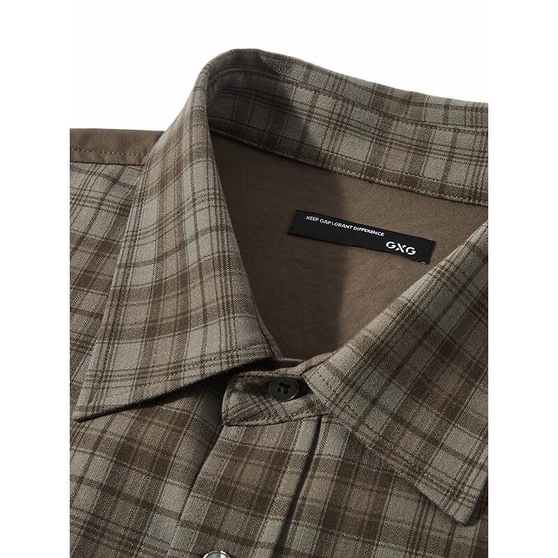 GXG Men's Premium Relaxed Plaid Long-Sleeve Shirt