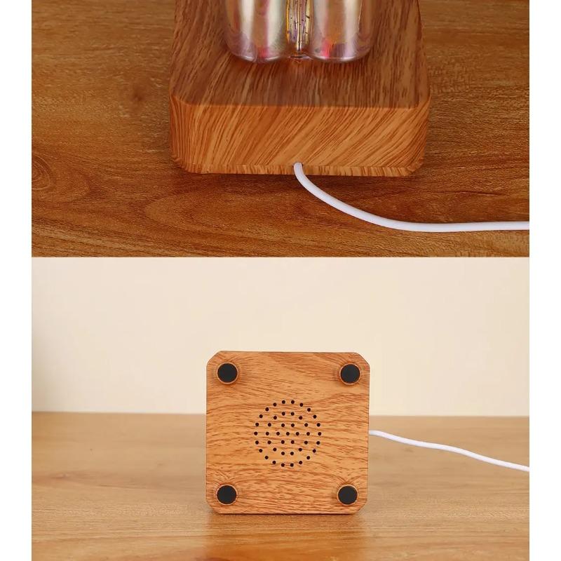 LED 3D Bear Fireworks Night Light USB Projector Light Color Changing Environment Light Suitable for Children's Room Bedroom Decoration New Year Gift