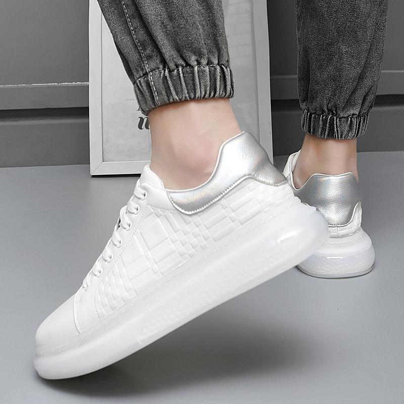 Špičková kvalita Nejnovější design Popcornová podrážka Pánské boty Kožené Ležérní boty Pánská móda Obchodní Prodyšné Pánské tenisky Pohodlné