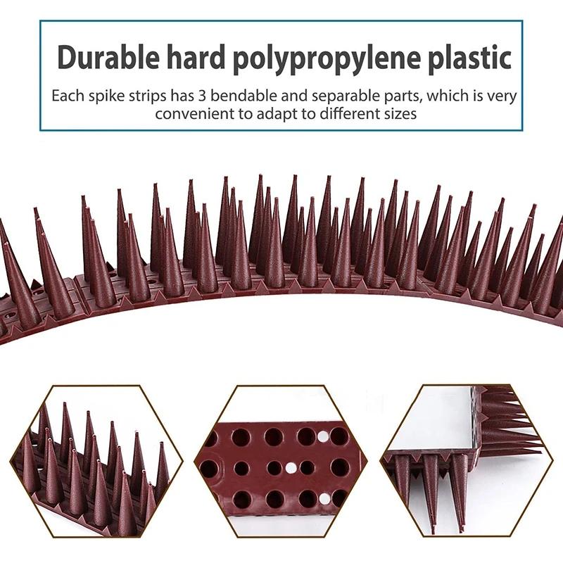 43CM Plastic Anti-Bird Spikes Bird Repeller Anti-theft Bird Proof Prevent Pigeon Cat Thorn Boxed Package Pest Control Tools