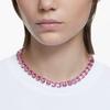 Swarovski Milleni Octagonal Cut Crystal Necklace Women Necklace Pink 5608807