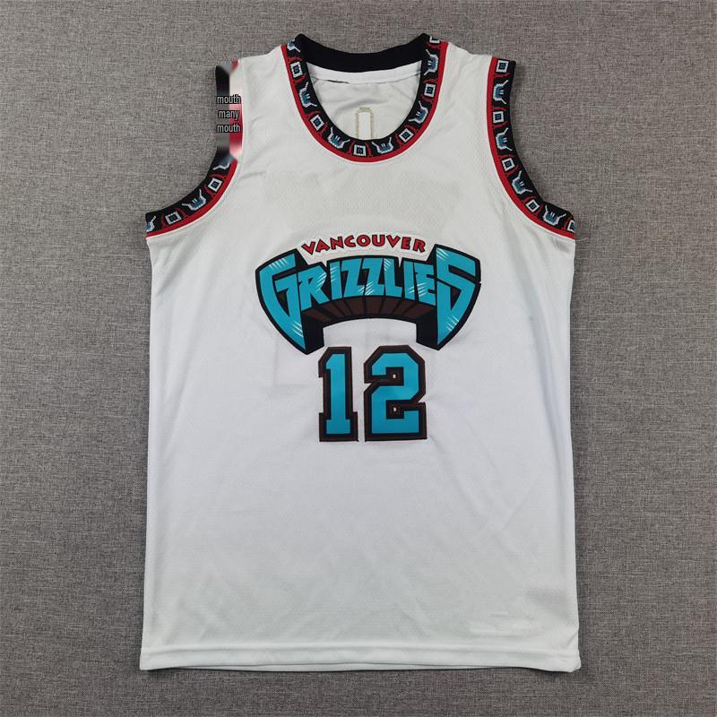 Grizzlies Ja Morant #12 Kids' White Summer Basketball Jersey