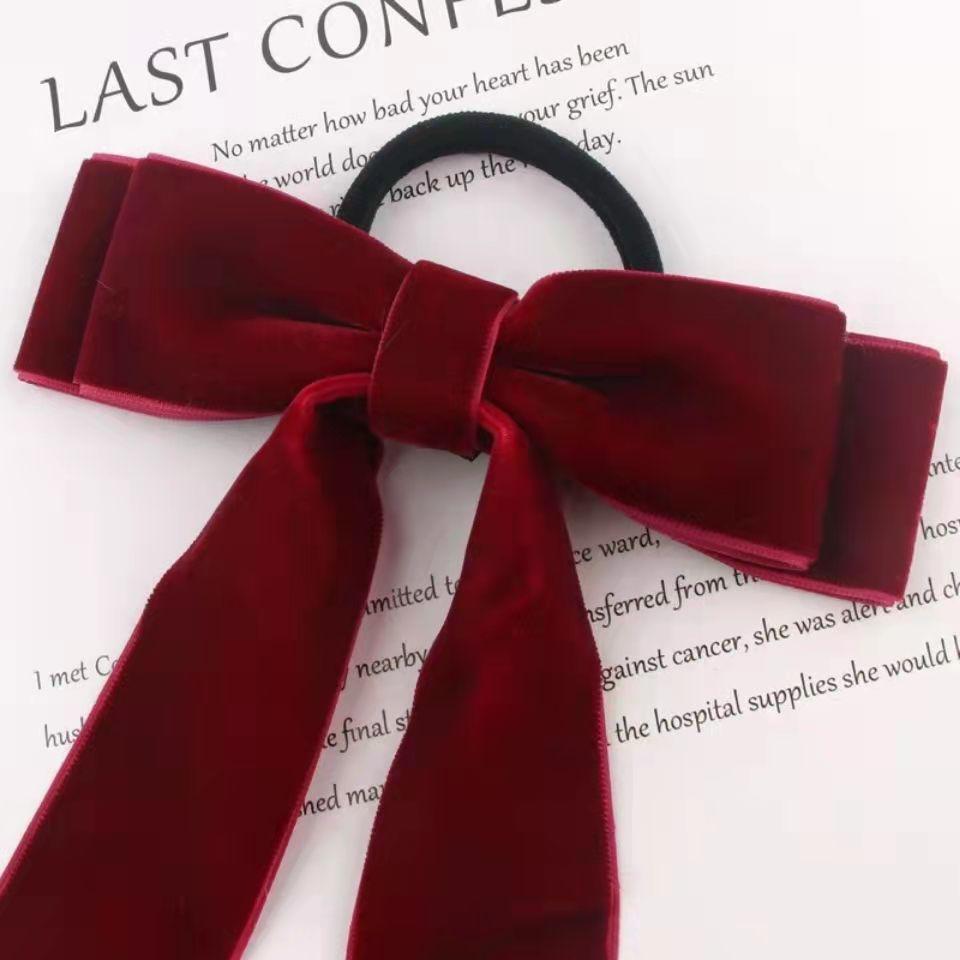 Korean Velvet Bowknot Hair Clip - Simple & Stylish Duckbill Design