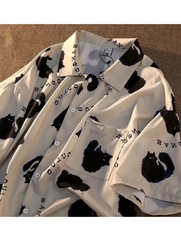 Men's Summer Short Sleeve Cute Shirt