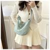 Nylon Clutch Bag for Women Fashion Solid Color Shoulder Crossbody Purse Trendy Daily Casual Handbag KTB