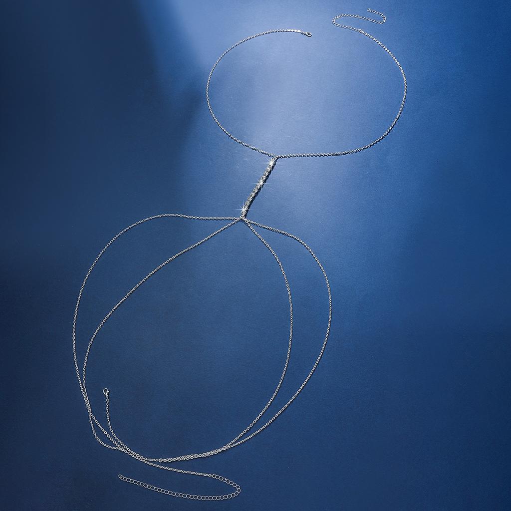 European and American style diamond studded body chain, female personality trend, body chain, backless bikini accessories