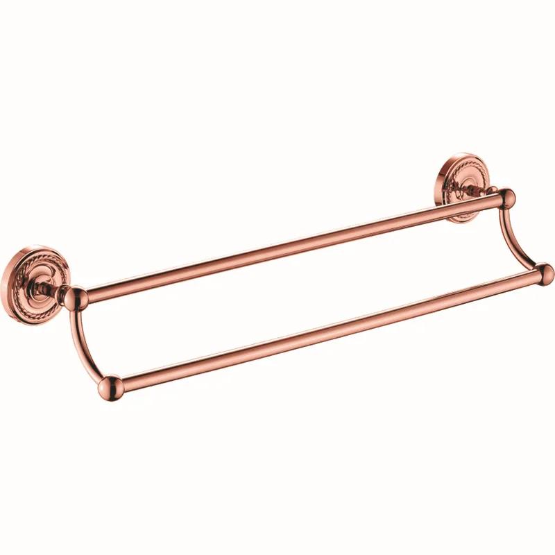 Badezimmerzubehör Roségold Badehandtuch-Set Handtuchring Geschnitzter Toilettenpapierhalter Kreative Handtuchstange Badezimmer-Beschläge-Set