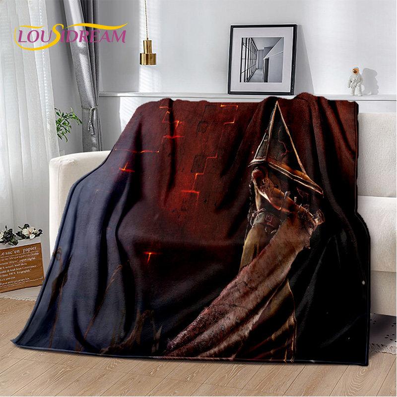 Silent Hill Horror Movie Games Soft Plush Blanket,Flannel Blanket Throw Blanket for Living Room Bedroom Bed Sofa Picnic Cover