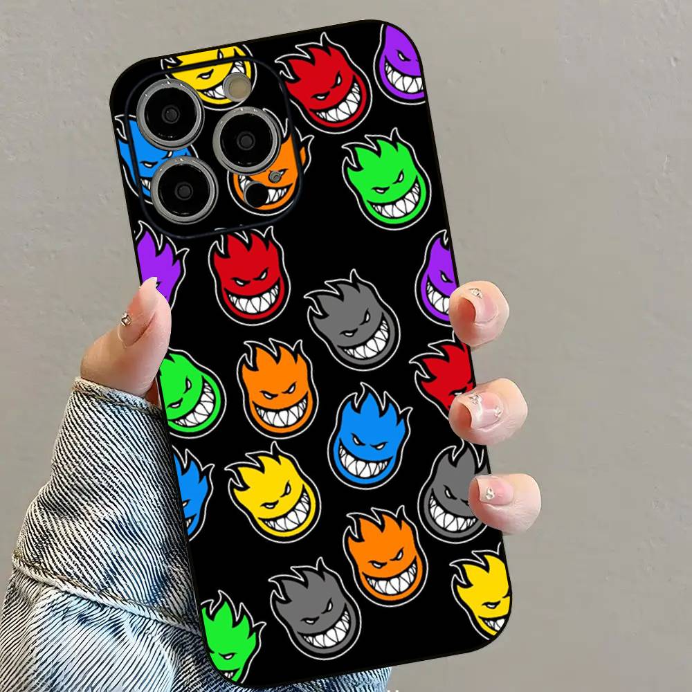 S-Spitfire Cool Wheels Phone Case For iPhone 16 15 14 13 12 11 PRO MAX PLUS Mini TPU Soft To Skin-friendly Case