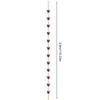 Rain Chains For Outside 9FT Decorative Downspout Drain Extension 12 Cups Water Chains For Gutters For House Garden Outdoor