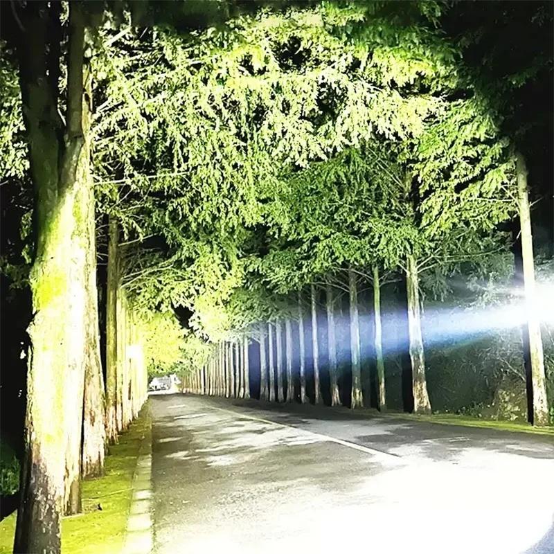 999000LM Hochleistungs-LED-Taschenlampen Wasserdicht Zoom Arbeitslicht 3000M Außenbeleuchtung Camping Angeln Laterne Wiederaufladbare Lampe