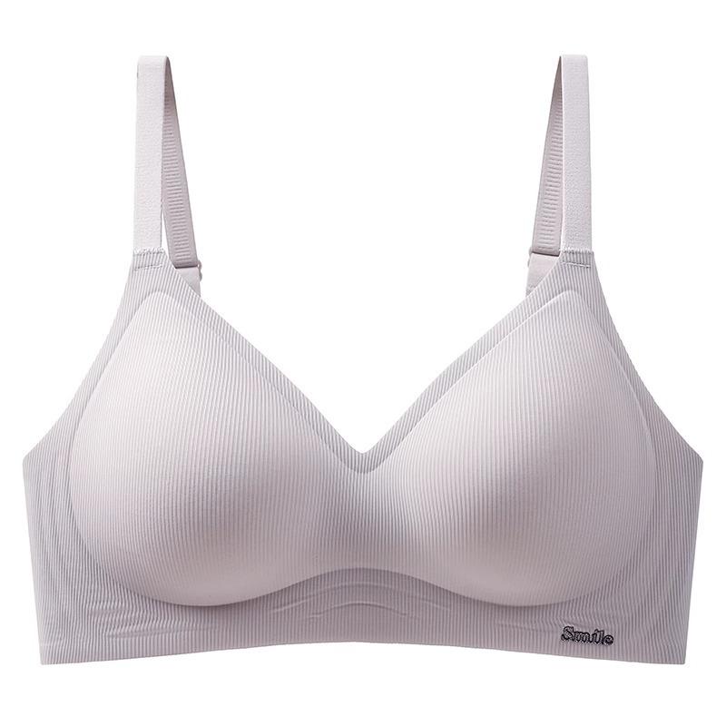 Soft support underwear women gather small breasts, show large and seamless upper support secondary breasts, no steel ring, anti-sagging latex bra
