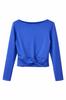 Guido Maria Kretschmer - Women' Long Sleeve Crop-Top Blouse - Kim Shirt Gmk-0923-01618 Blue 36