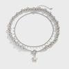 Stylish Star Alloy Pendant Necklace with CCB Beads - New Arrival