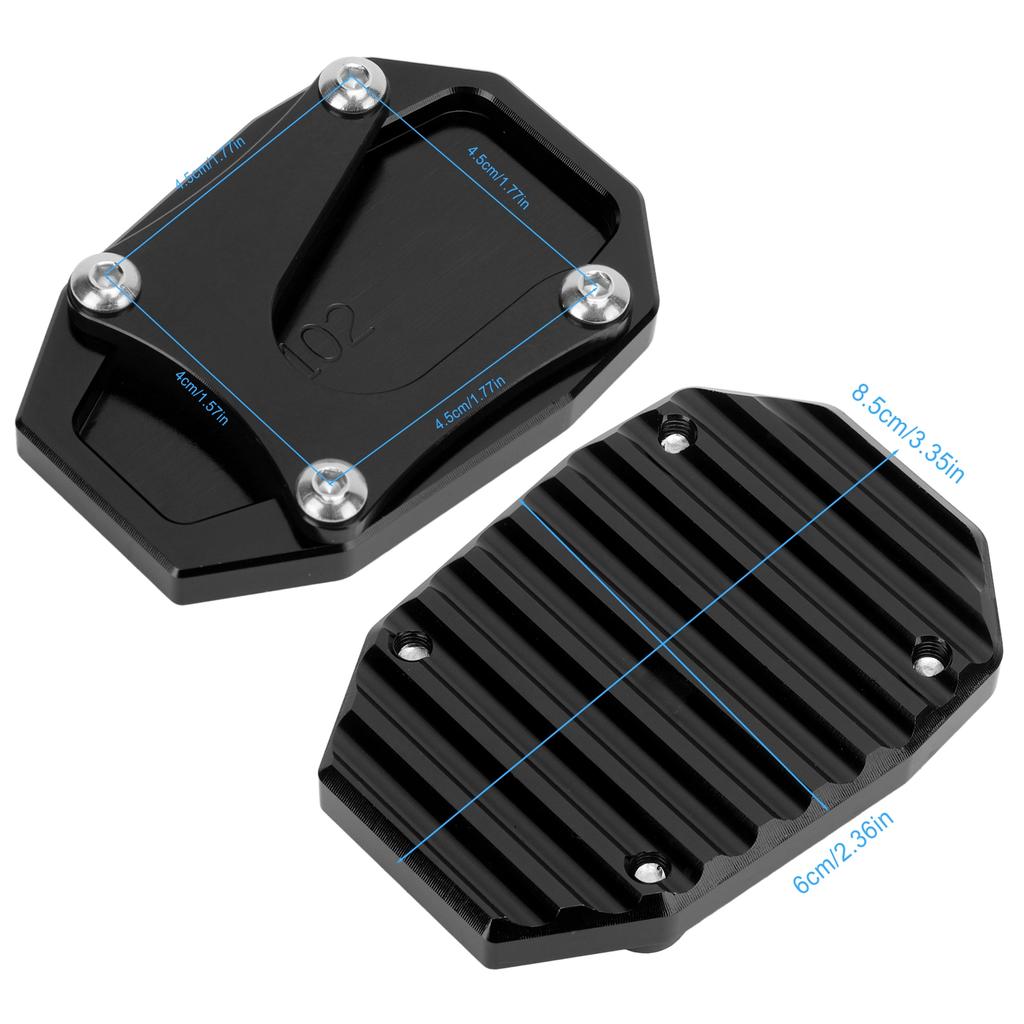 Side Stand Pad Extension Kickstand Extender Plate Motorcycle Accessories Replacement for MULTISTRADA V4 2021+