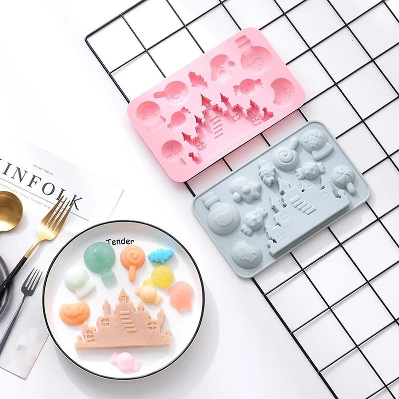 Diy Halloween czekoladowe formy silikonowe herbatniki ciasto wakacje narzędzie do pieczenia prezent na boże narodzenie Cartoon Food Grade silikonowe narzędzie kuchenne