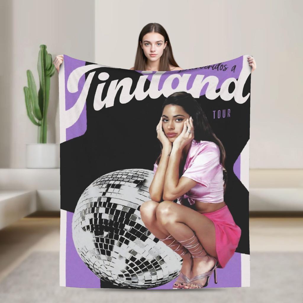 Soft Blanket Travel Office Singer TINI STOESSEL Futtura Album 2025 Throw Blanket  Flannel Bedspread For Bedroom Sofa Bed Cover