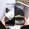 A Lush Forest of Leaves For iPhone 17 Air 16 E 15 Plus 14 Pro Max 13 12 Mini 11 5 6 7 8 Plus XR XS Max SE Black Glass Phone Case