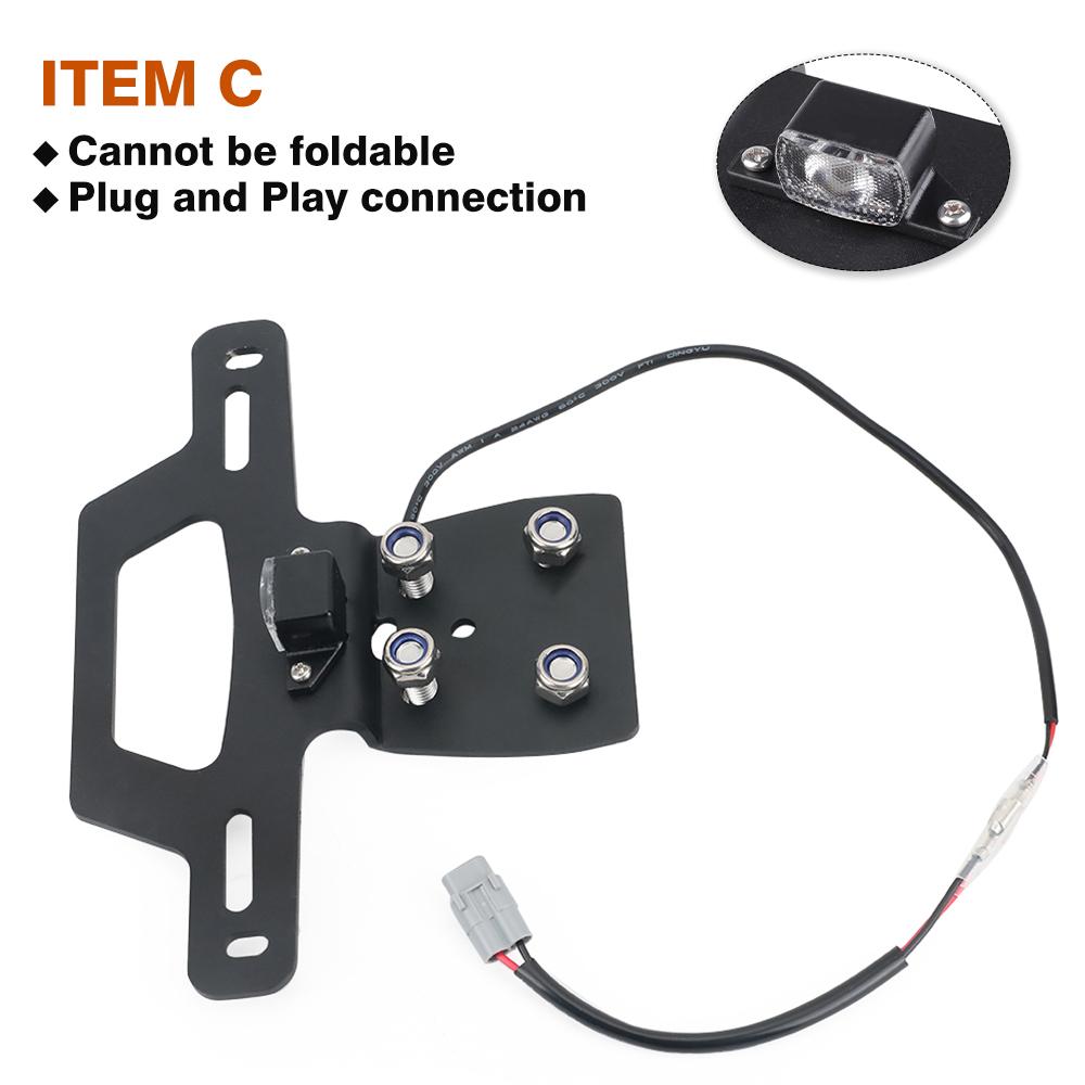 ZX-4R ZX-25R Rear License Plate Holder For KAWASAKI NINJA ZX4R ZX4RR ZX25RR Motorcycle Tail Tidy Fender Eliminator LED Light