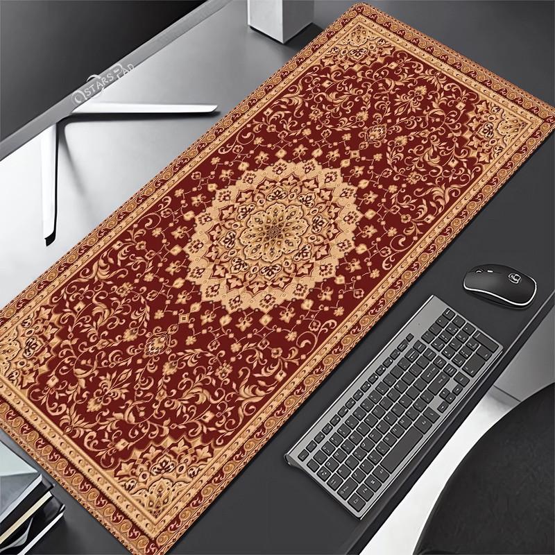 Persian Carpet Mouse Mat xcm Computer Large Mousepad Flower Office Rubber Mat Nonslip Table Pads x Notebook Computer De