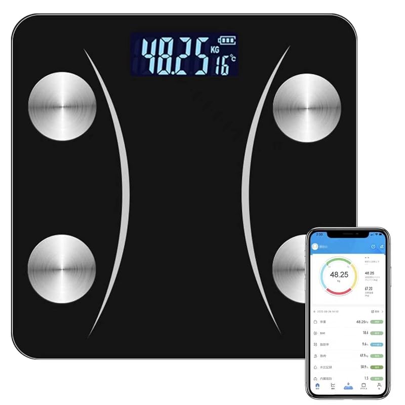 Bluetooth Body Composition Scale, Smart Scale, Health Meter, Smartphone Connectivity, 2026 New Model, Home Use, High Precision Measures BMI/Basal