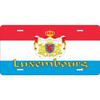Custom Luxembourg Flag Metal Sign Waterproof Personalized Home Decor Tin Plaque Wall Ornament