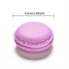 6 Stück zufällige Farben Macaron-Aufbewahrungsbox Süßigkeiten-Organizer für Radiergummi Geschenk Zuhause Kleine Macaron-Schmuckaufbewahrungsbox
