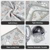 1 Pack Dog Paw Print Pet Thickened Comfortable Soft Blanket