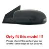 For Hyundai Kona 2018     Rearview Side Mirror Cover Wing Cap Exterior Door Rear View Case Trim Chrome Silver
