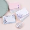 Marcadores de Livro em Branco DIY Estilo Chinês e Cartões com Grafite Pintados à Mão com Notas Adesivas (20 folhas)