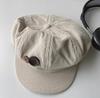 Instagram influencer beret women's summer thin British retro black design, niche and eye-catching small bud hat