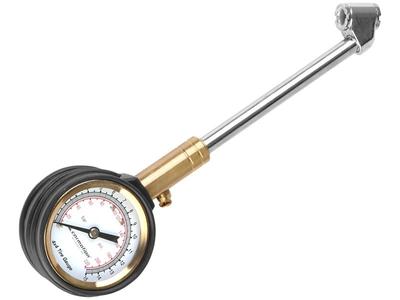 15 BAR Reifendruckmesser mit drehbarem Zifferblatt und 15 cm Metallrohr
