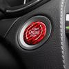 Red Carbon Fiber Engine Start Push Button Trim Accessories For Corvette C8 20-25