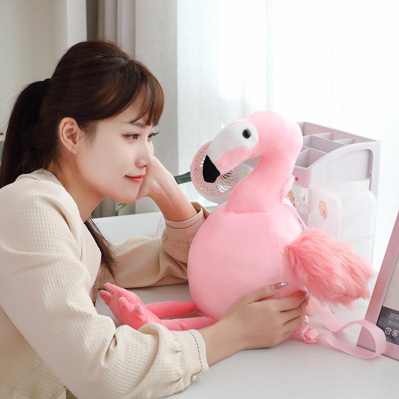 Adorable Long-nosed Elephant And Flamingo Plush Backpack For Kids Outings And Snacks