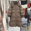 European Station Winter New Dongdaemun Super Long Knee Loose Thickened Down Jacket Women's Tide