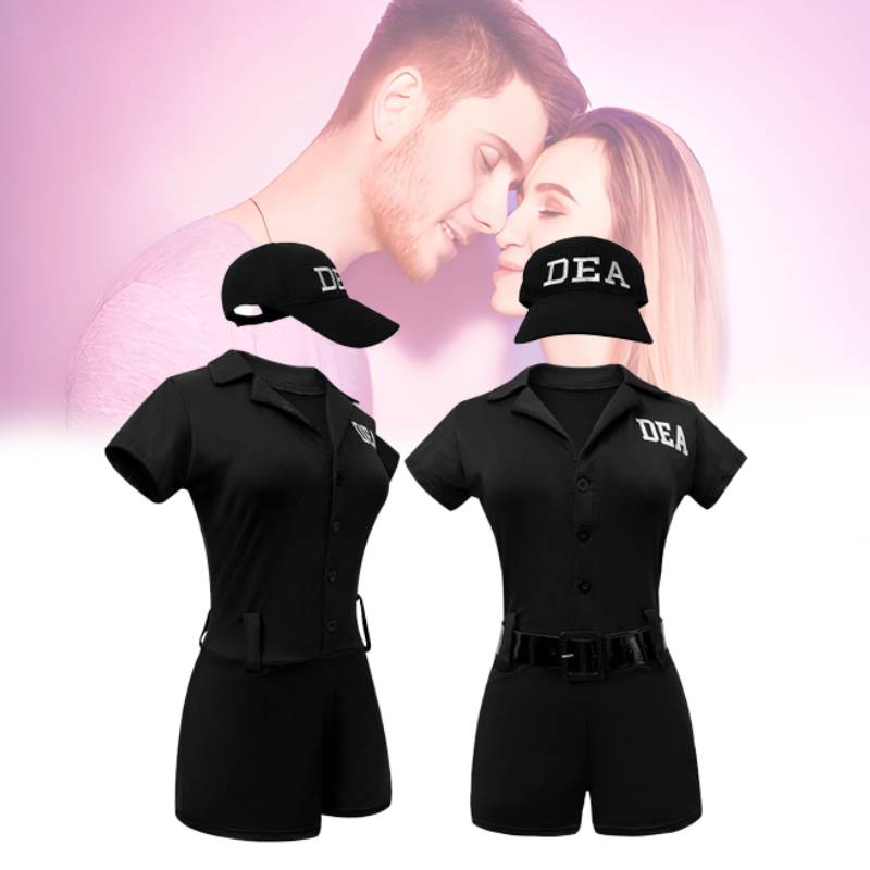 Costume Policewoman Cosplay Anime Character Halloween Party Fashion Role Play