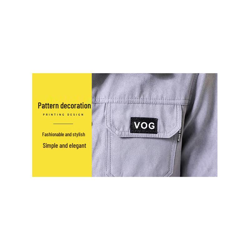 PLAYBOY Men's American Vintage Style Casual Cargo Jacket