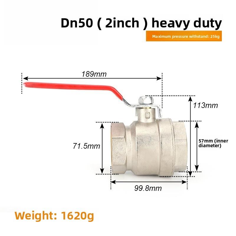 Edelstahl Kugelhahn SS304 2-teilig Volldurchgang Kugelhahn 1/2" 3/4" 1" 1-1/4" Innengewinde Vinylgriff Ventile