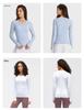 Women's Seamless Long Sleeve Yoga Top – Comfortable, Breathable, Tight-Fitting, Slimming Fitness Wear