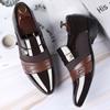 Fashion Slip On Men Dress Shoes Men Oxfords Fashion Business Dress Men Shoes Classic Leather Men'S Suits Shoes