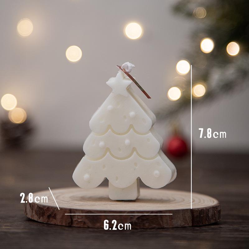 Kreatives Schneeflocken & Lebkuchen Duftendes Weihnachtskerzen-Ornament Geschenk