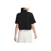 Nike Sportswear City Utility Embroidered Logo Print Short Sleeve Drop Shoulder T-Shirt Women Tops Black FB7227-010