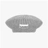 Ganni A4430 921 Logo Patch Structured Beret